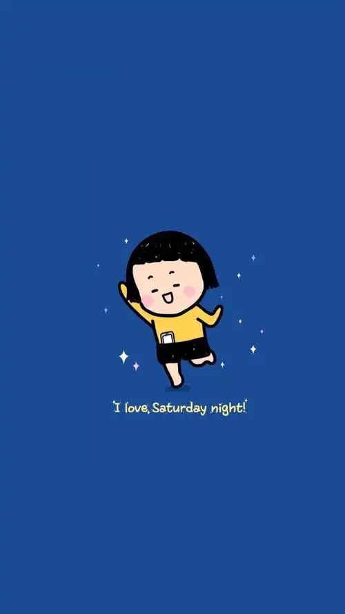 简单 卡通 可爱 清新 女孩 系列壁纸