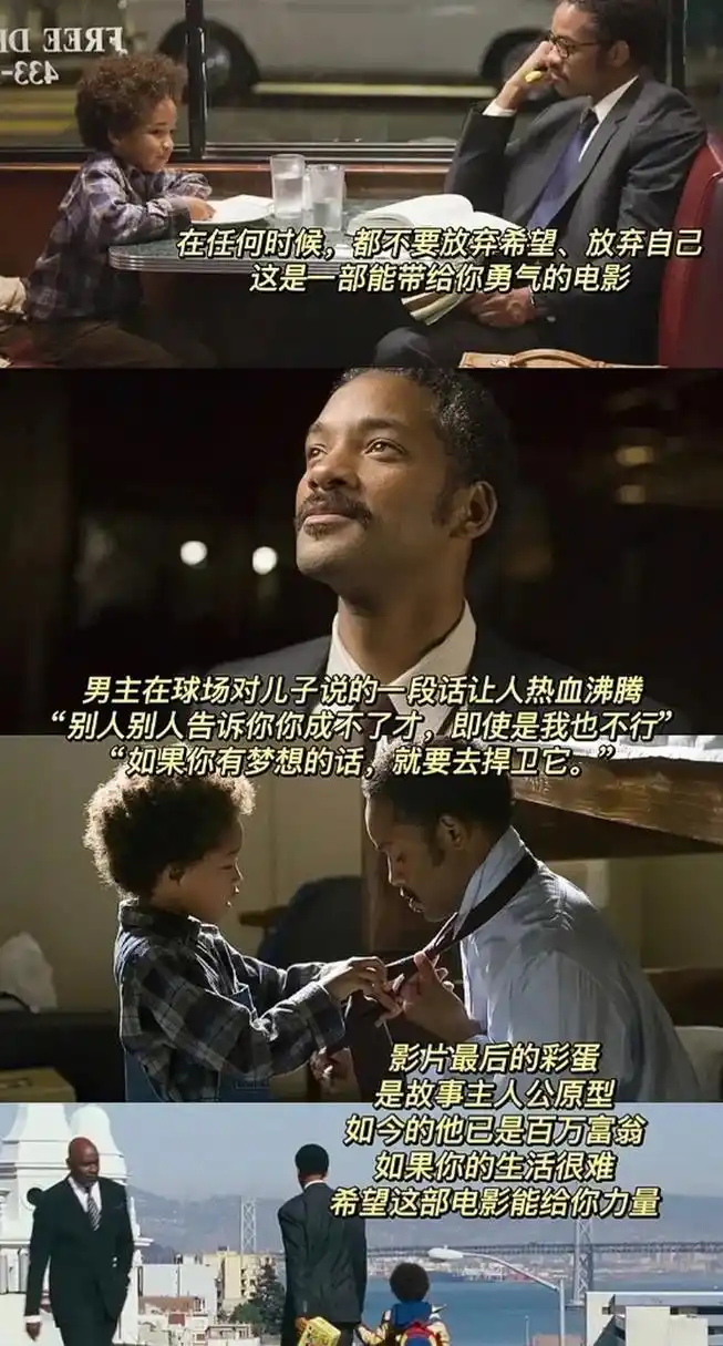 推荐一部经典电影,《当幸福来敲门》 "dont ever let somebody tell