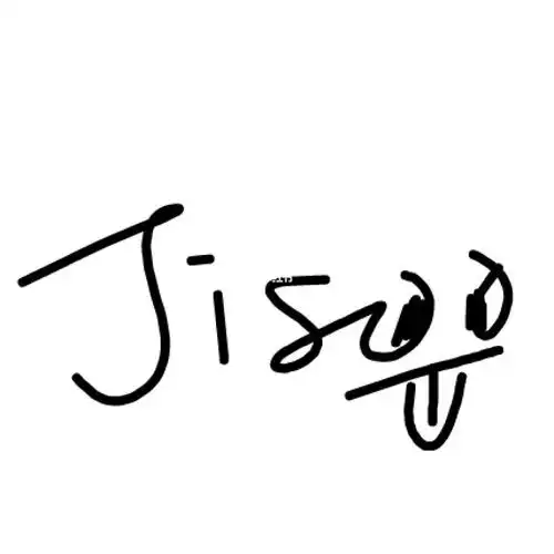 有哪位姐妹看过blackpink jisoo 智秀的签名大概是这样的吗