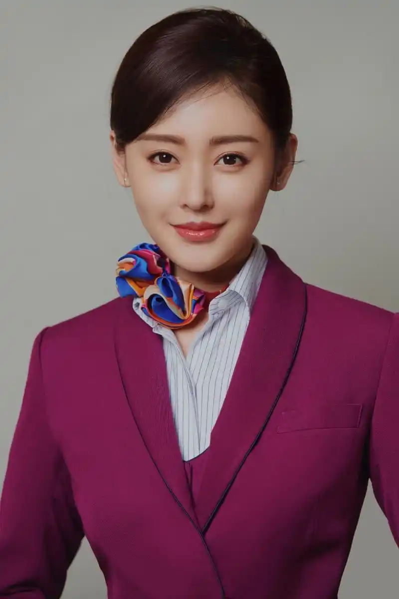 张天爱中国机长性感空姐制服写真图片58