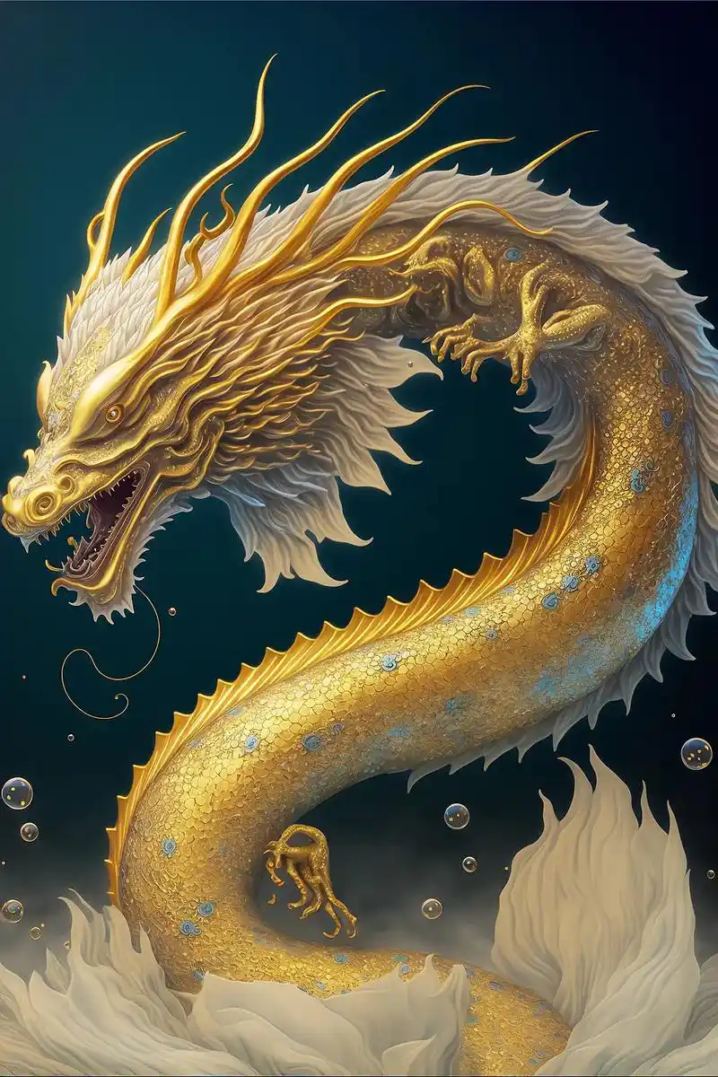 金龙是上古神话中地位非常尊贵的一种神龙,古代皇家的服饰上也一 - 抖