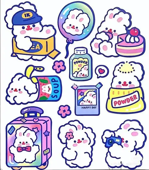 电子手帐贴纸素材