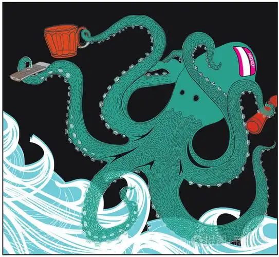 章鱼插画-正版商用图片0358c9-摄图新视界