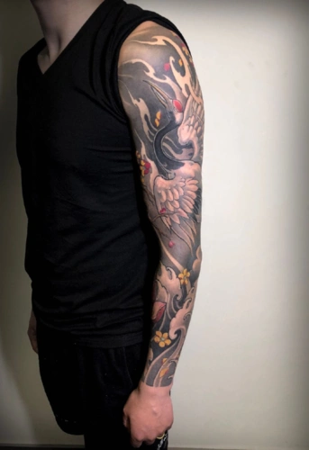 男生各式花臂图片好看的花臂图案4