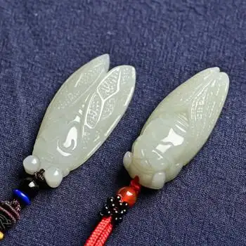 玉吊坠金蝉一鸣惊人玉坠知了女士款个性玉石项链挂件玉佩定制款款式一