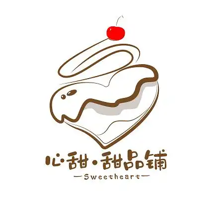 甜品logo设计白底果盘水果沙拉背景图片浅蓝色创意简洁食品安全健康