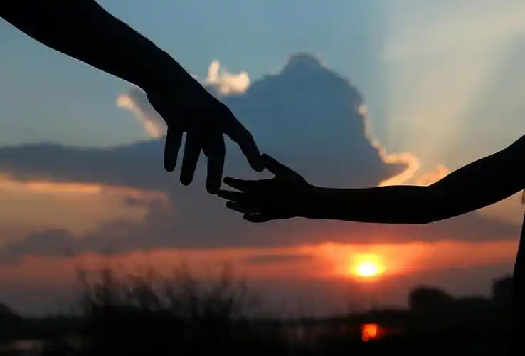 剪影,父母,牵手,孩子,小孩_高清图片_全景视觉