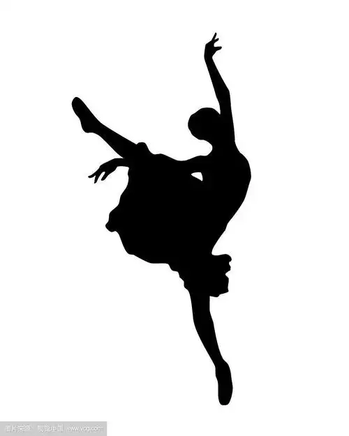 芭蕾舞女演员轮廓