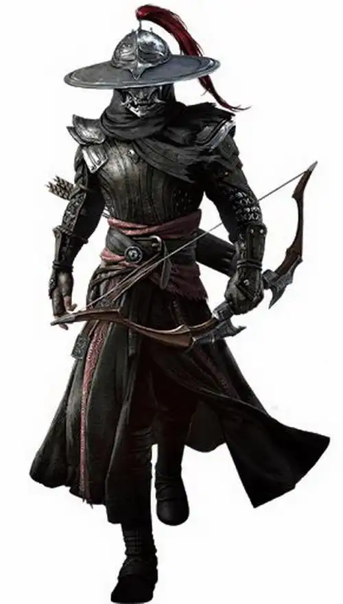 拿着弓箭的锦衣卫杀手png图片免抠素材 人物素材-第1张