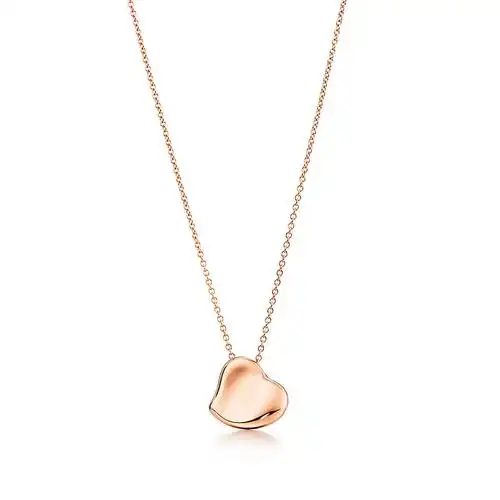 (蒂芙尼) 完整的心 18k玫瑰金项链31418453