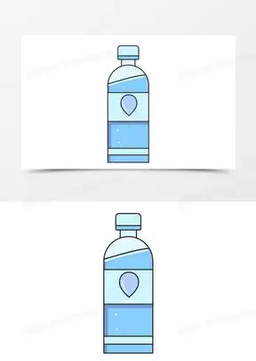 mbe风格矢量图矿泉水素材