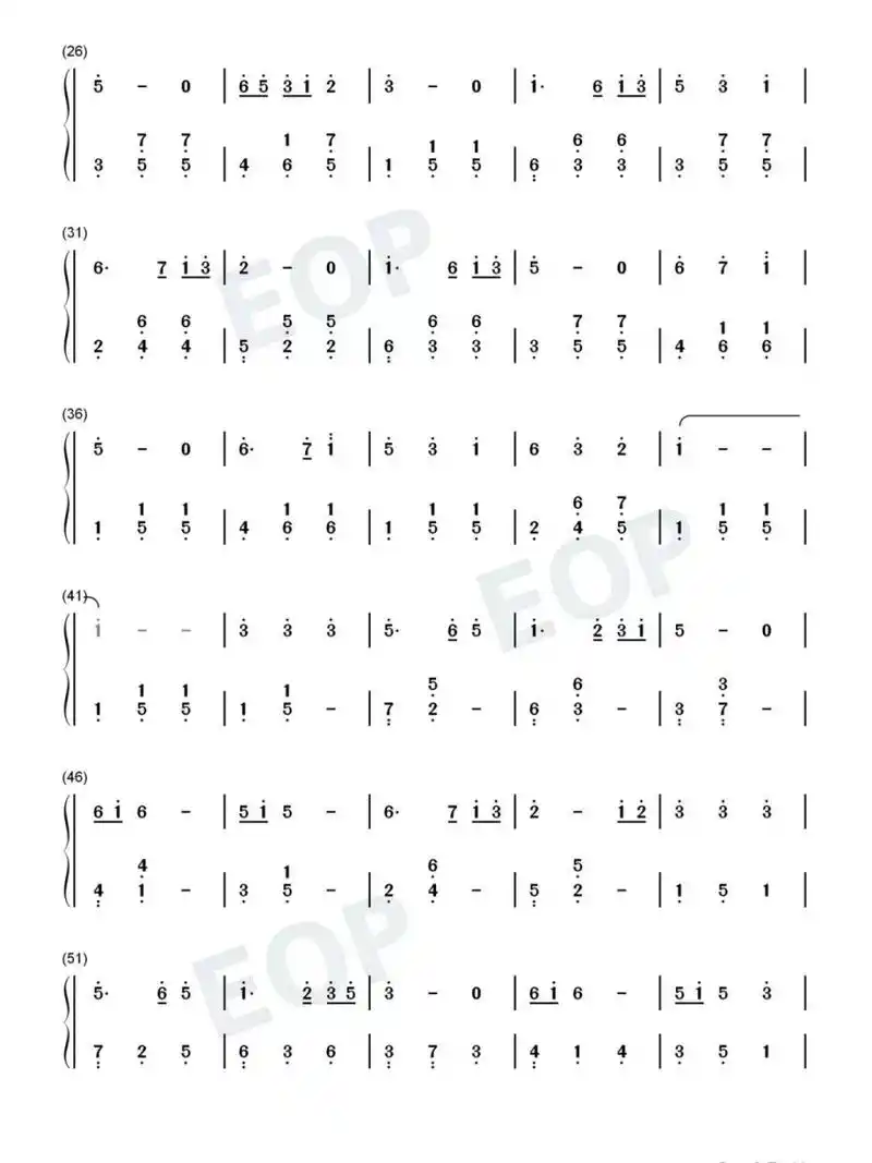 钢琴流行歌曲简谱分享14之 萱草花 #钢琴简谱# #钢琴弹奏# #钢琴