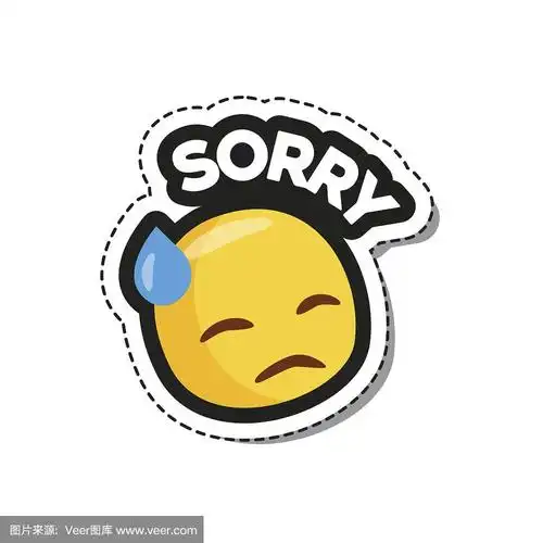 sorry. emoji sticker for social network.