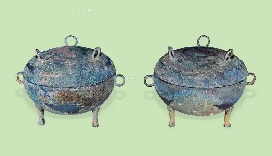【春秋战国 青铜敦 (一对)】拍卖品_图片_价格_鉴赏_青铜器_雅昌艺术