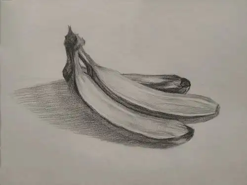 我的静物素描练笔(香蕉)