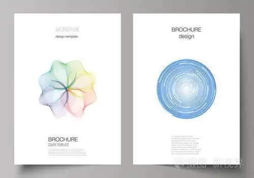 a4 格式的矢量图解现代封面版面设计模板的小册子, 杂志, 传单, 小