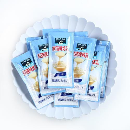 熊猫炼乳12g*50小包装家用炼奶馒头咖啡奶茶蛋挞烘焙淡奶原料包邮