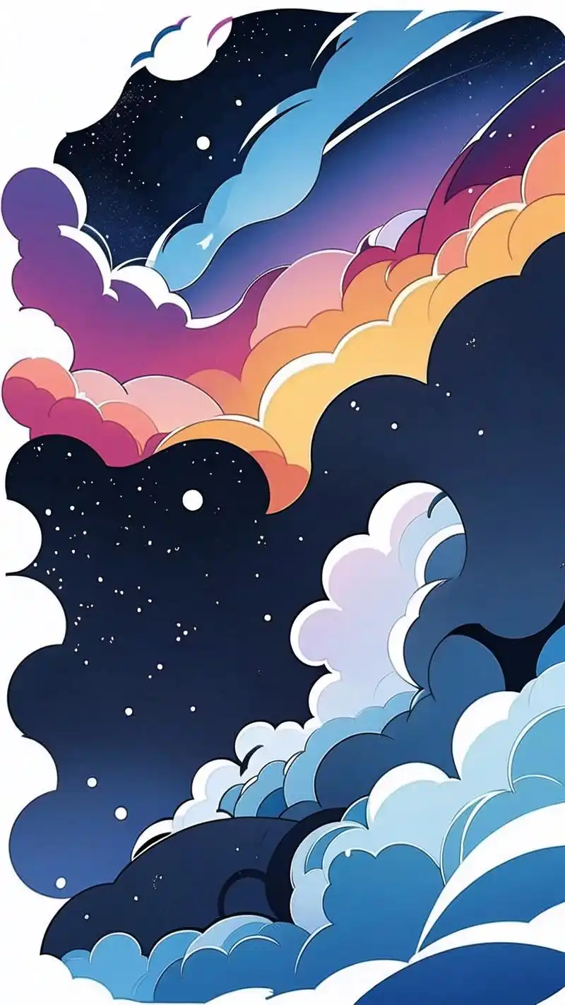 78彩色星空壁纸,梦幻你的屏幕90 亲们,想要让手机壁纸更加梦幻吗?