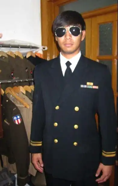 [原创]二战美军原品制服真人展示系列--(海军藏青冬常服)