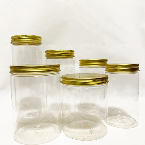 食品透明塑料瓶坚果饼干蜂蜜零食干果包装瓶子一次性铝盖密封罐子