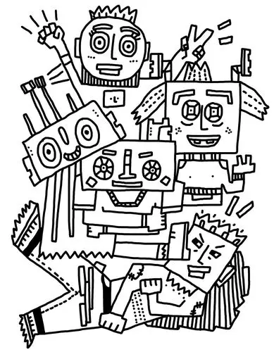 黑白涂鸦|插画|涂鸦/潮流|屎大吗 - 原创作品 - 站酷 (zcool)