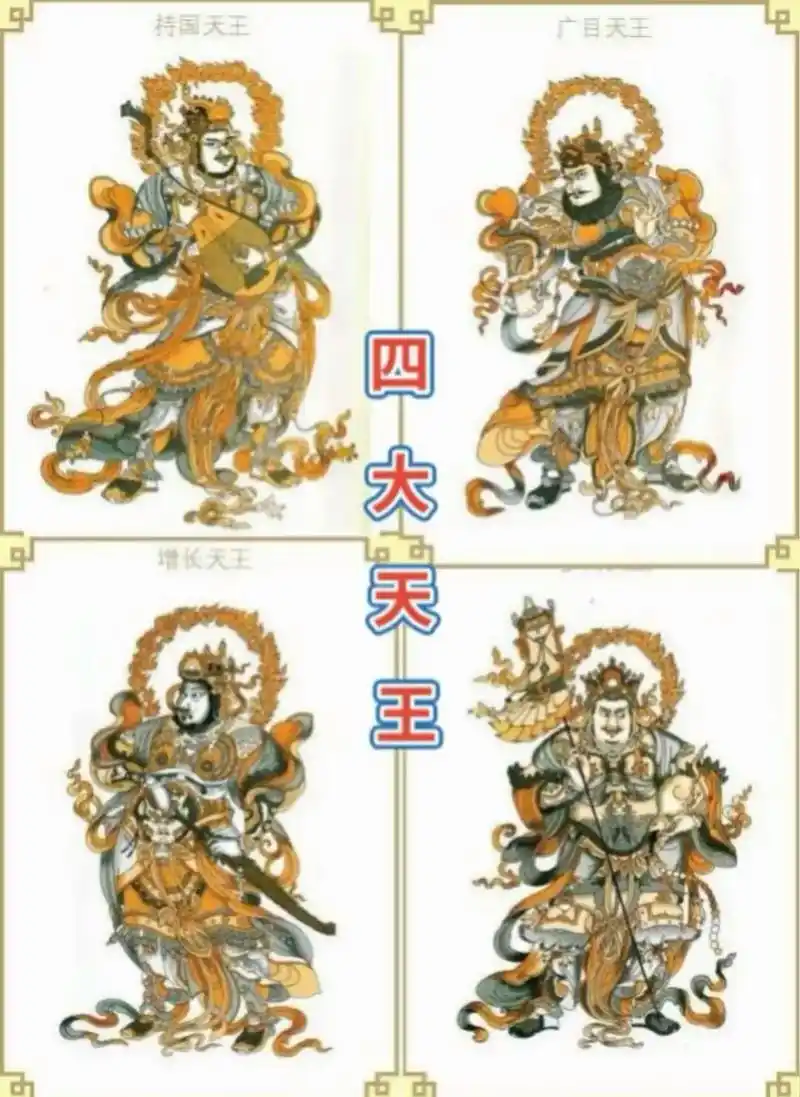 四大天王#护法金刚   四大天王是佛教的护法神,又称护世四 - 抖音