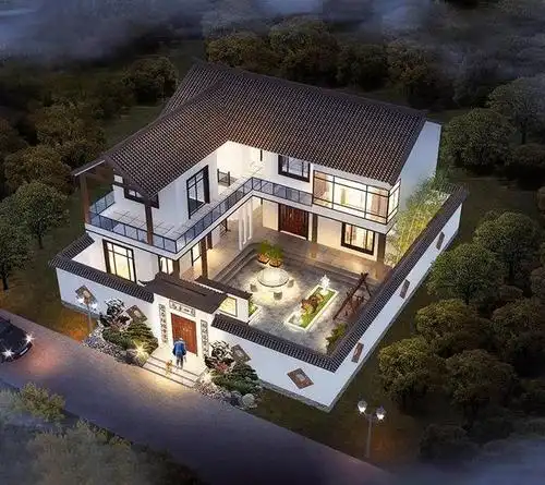 有庭有院才是家这5款带院子的中式别墅才是农村该有的样子