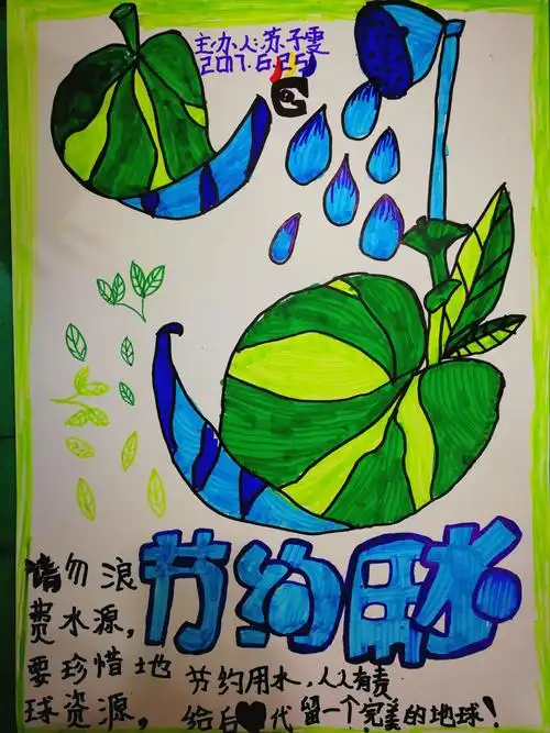 6.25跟我学美术东校区国际动漫班日上《保护环境pop海报》