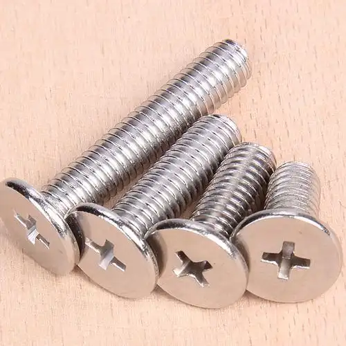 304不锈钢扁平头十字螺钉cm薄螺丝m2m25m3m4m53x4x5x6x8x1020乳白色