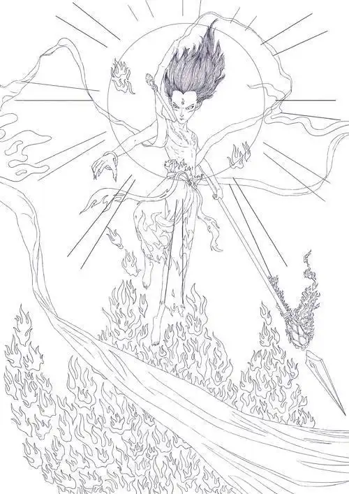 哪吒简笔画哪吒