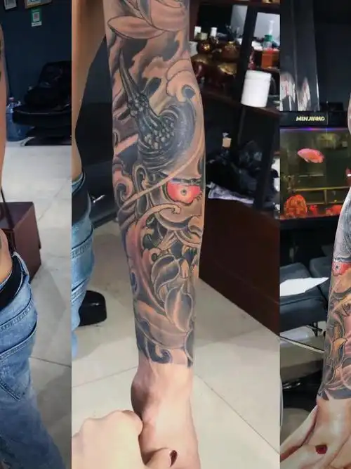 艺妓 班诺花臂_纹身图案手稿图片_婷婷的纹身作品集