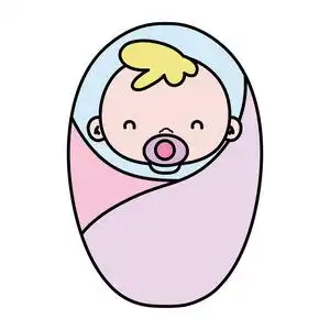 web, 打印婴儿奶嘴与绿色手柄图标,图标卡通与奶瓶和奶嘴婴儿男孩