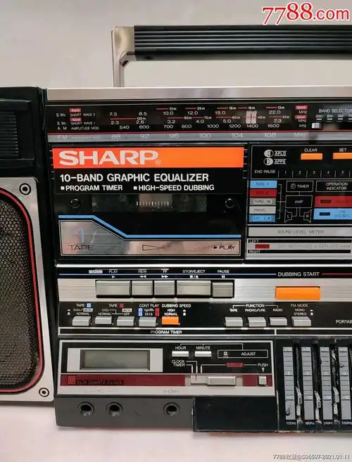 夏普收录机gf-900z(bk)型-三用机/两用机-7788收藏