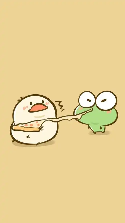 萌系小动物可爱卡通手绘