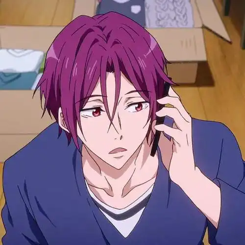 cony~贝儿 精选二次元男神头像:紫发二次元帅气男神,邻家大哥哥帅气既