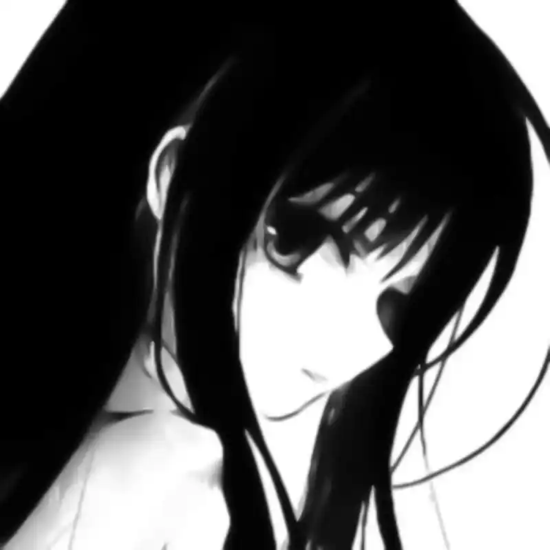 一组黑白动漫头像