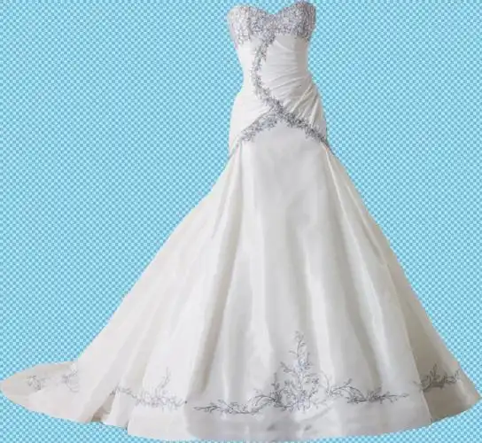 婚礼素材婚纱免抠png透明图层素材