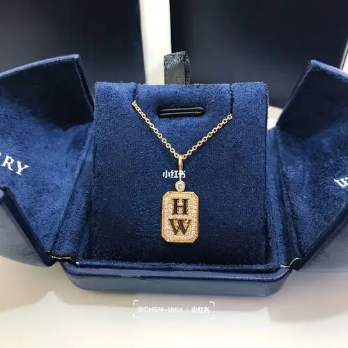 hw海瑞温斯顿香水瓶项链