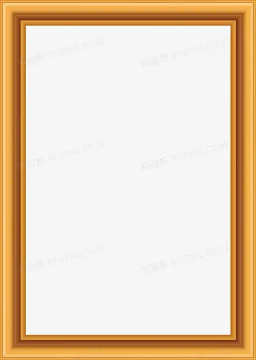 原木长方形相框