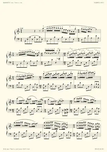 钢琴谱:梦中的婚礼(c调简化版带指法)