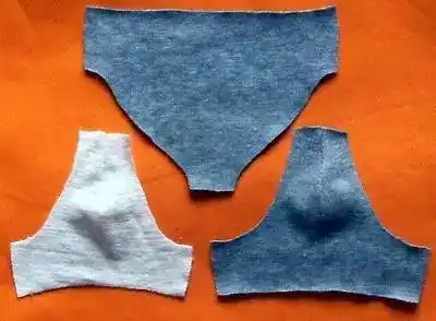 前片及里衬片三,裁片--后片二,1:1纸样一,剪裁原稿:适合净腰围95cm