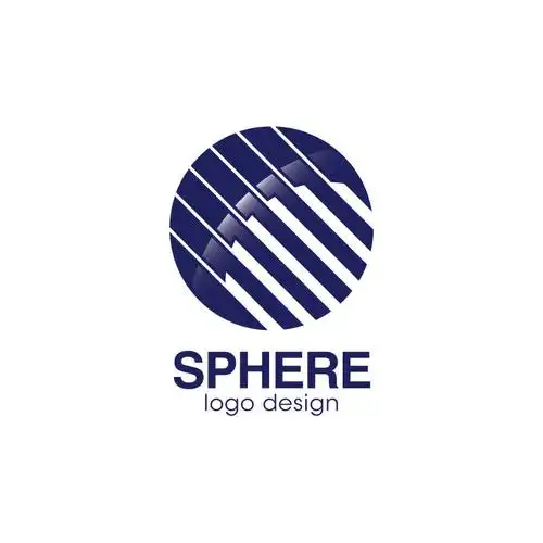 矢量创意抽象球形标志设计