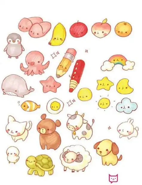 com 简笔画小萌物素材萌宠时代萌的超可爱 1