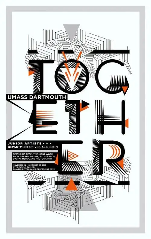 美国设计师michellebowers字体为创意的海报设计