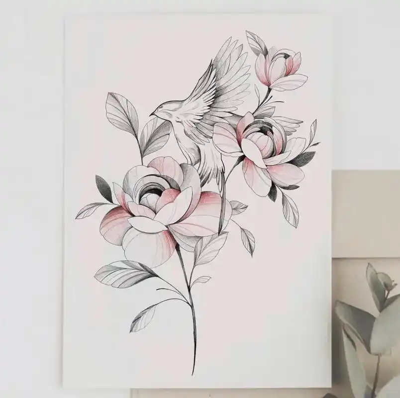 纹身手稿 #纹身设计 #纹身图案手稿 #女生纹身 #小清新 - 抖音