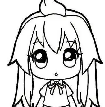 简笔画 卡通 漫画 手绘 头像 线稿 900600可爱的漫画女生简笔画可爱