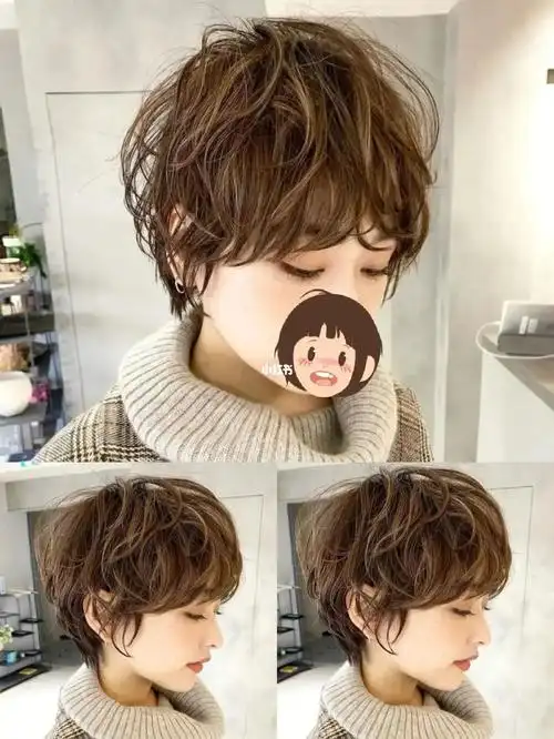 超a短发烫发元气满满回减龄酷短发