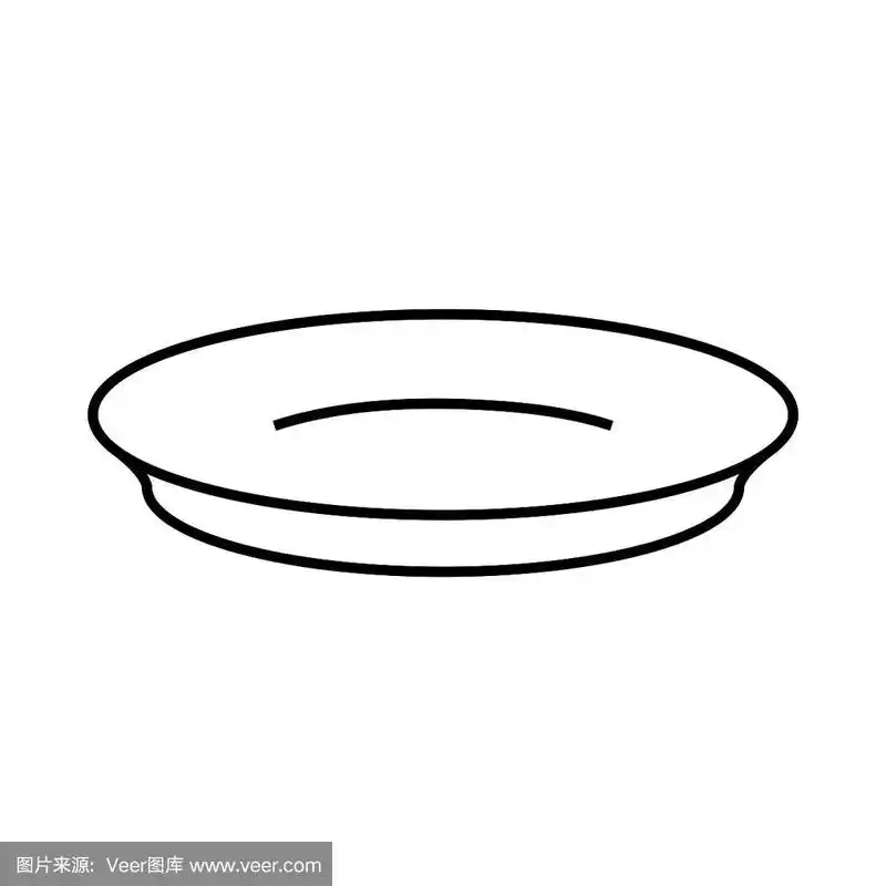 plate icon, vector illustration