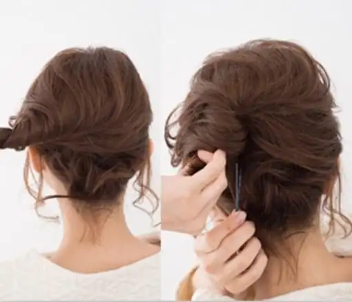 中短发扎法图解 打造最美新娘盘发