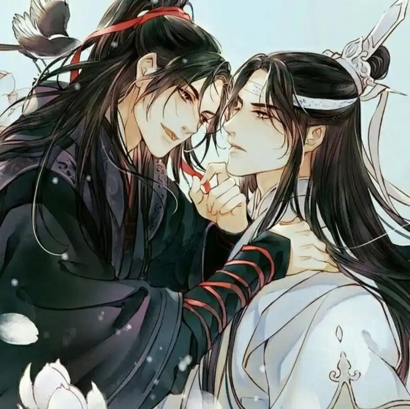 动漫二次元美图:世界上最好的魏无羡和蓝忘机,这波图好甜